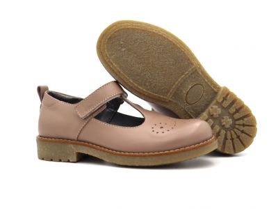 Pantofi copii Lui Shoes, cod 3P67, seria SARA, bej, piele naturala