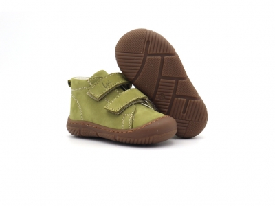 Pantofi sport copii Lui Kids, cod 3A1026, seria PRIMO S, khaki, piele naturala