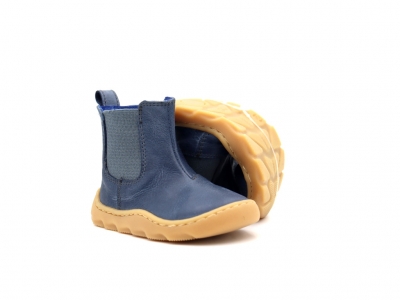 Botine copii Lui Kids, cod 3B10, seria FROG, albastru, piele naturala