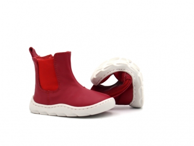 Botine copii Lui Kids, cod 3B11, seria FROG, rosu, piele naturala