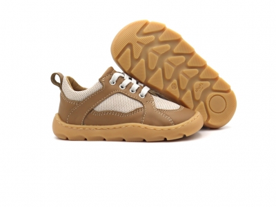 Pantofi sport copii Lui Kids, cod 3A1099, seria NETT, maro deschis, piele naturala