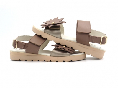 Sandale femei Lui Shoes, cod 2S681, seria MIA, bej, piele naturala