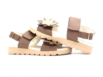 Sandale femei Lui Shoes, cod 2S685, seria MIA, bej, piele naturala