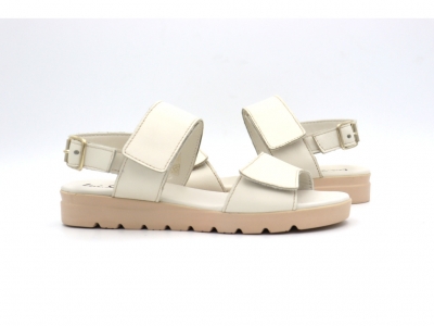 Sandale femei Lui Shoes, cod 2S692, seria MIA, alb, piele naturala