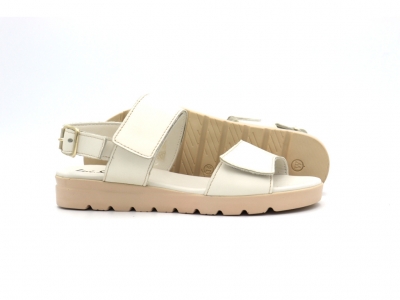 Sandale femei Lui Shoes, cod 2S692, seria MIA, alb, piele naturala