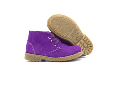 Ghete copii Lui Kids, cod 3G2502, seria CREP, mov, piele naturala