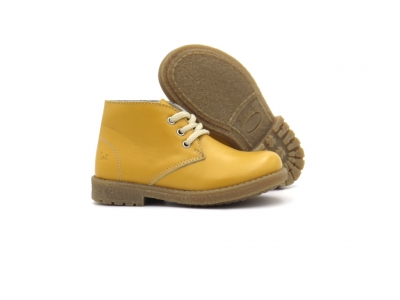 Ghete copii Lui Kids, cod 3G2503, seria CREP, galben mustar, piele naturala