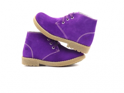 Ghete copii Lui Kids, cod 3G2504, seria CREP, mov, piele naturala