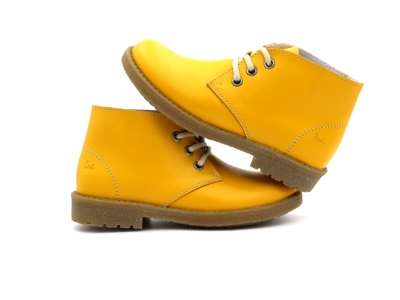 Ghete copii Lui Kids, cod 3G2514, seria CREP, galben, piele naturala