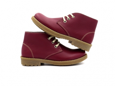 Ghete copii Lui Kids, cod 3G2516, seria CREP, visiniu, piele naturala