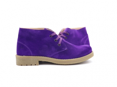 Ghete femei Lui Shoes, cod 2G1022, seria CREP, mov, piele naturala