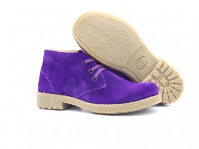 Ghete femei Lui Shoes, cod 2G1022, seria CREP, mov, piele naturala