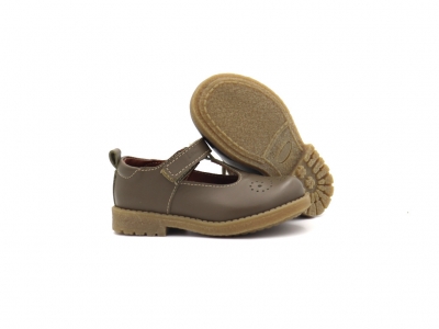 Pantofi copii Lui Kids, cod 3P79, seria SARA, khaki, piele naturala