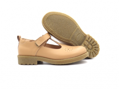 Pantofi copii Lui Kids, cod 3P83, seria SARA, bej, piele naturala