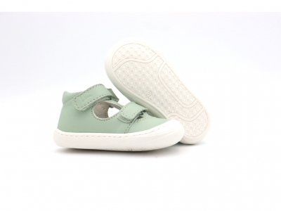 Sandale copii Lui Kids, cod 3S432, seria NATUR FLEX, verde pal, piele naturala