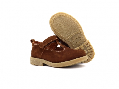 Pantofi copii Lui Kids, cod 3P84, seria SARA, maro, piele naturala