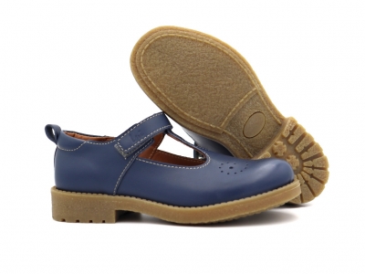 Pantofi copii Lui Kids, cod 3P87, seria SARA, albastru, piele naturala