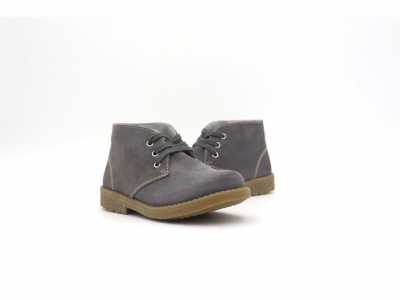 Ghete copii Lui Kids, cod 3G2535, seria CREP, gri, piele naturala