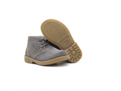 Ghete copii Lui Kids, cod 3G2535, seria CREP, gri, piele naturala