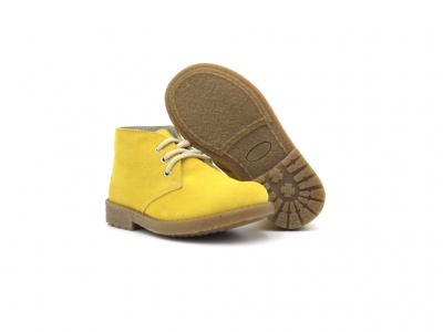 Ghete copii Lui Kids, cod 3G2536, seria CREP, galben, piele naturala