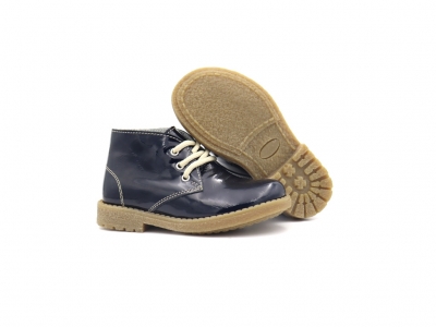 Ghete copii Lui Kids, cod 3G2546, seria CREP, negru, piele naturala