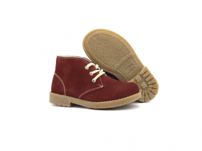 Ghete copii Lui Kids, cod 3G2547, seria CREP, visiniu, piele naturala