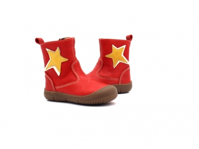 Cizme copii Lui Kids, cod 3C410, seria VICHY, rosu, piele naturala