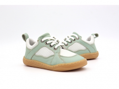 Pantofi sport copii Lui Kids, cod 3A1161, seria NETT, verde pal, piele naturala