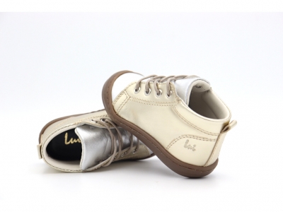 Pantofi sport copii Lui Kids, cod 3A1168, seria PRIMO, auriu, piele naturala