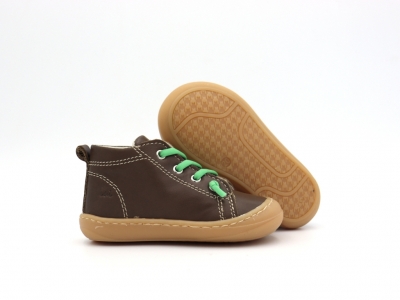 Pantofi sport copii Lui Kids, cod 3A1182, seria PRIMO, maro inchis, piele naturala