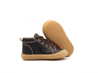 Pantofi sport copii Lui Kids, cod 3A1192, seria PRIMO, maro inchis, piele naturala