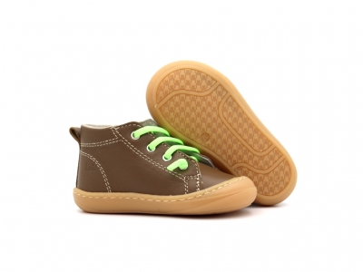 Pantofi sport copii Lui Kids, cod 3A1207, seria PRIMO, maro deschis, piele naturala
