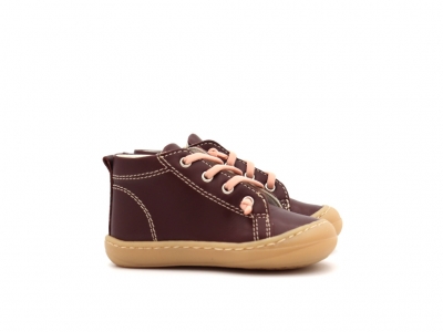 Pantofi sport copii Lui Kids, cod 3A1211, seria PRIMO, bordo, piele naturala