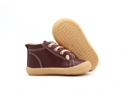 Pantofi sport copii Lui Kids, cod 3A1211, seria PRIMO, bordo, piele naturala