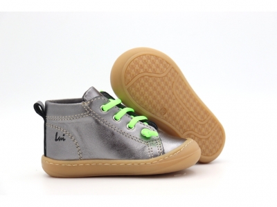 Pantofi sport copii Lui Kids, cod 3A1221, seria PRIMO, argintiu, piele naturala