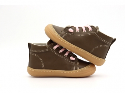 Pantofi sport copii Lui Kids, cod 3A1223, seria PRIMO, maro deschis, piele naturala