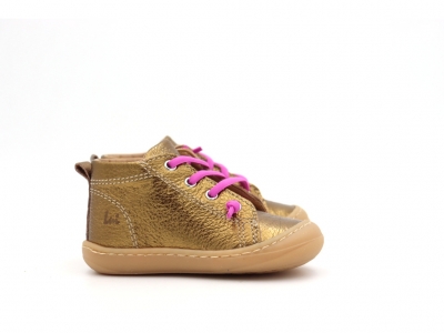 Pantofi sport copii Lui Kids, cod 3A1225, seria PRIMO, auriu, piele naturala