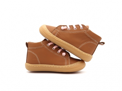 Pantofi sport copii Lui Kids, cod 3A1233, seria PRIMO, maro deschis, piele naturala