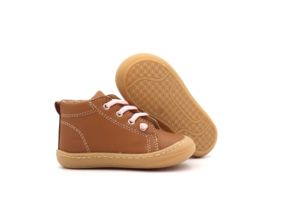 Pantofi sport copii Lui Kids, cod 3A1233, seria PRIMO, maro deschis, piele naturala