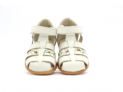 Sandale copii Lui Kids, cod 3S436, seria SPIDER, alb, piele naturala