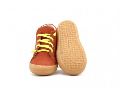Pantofi sport copii Lui Kids, cod 3A1238, seria PRIMO, caramiziu, piele naturala