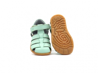 Sandale copii Lui Kids, cod 3S445, seria SPIDER, verde pal, piele naturala