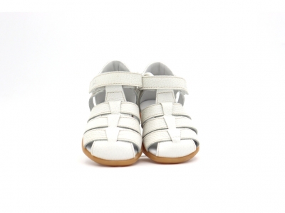 Sandale copii Lui Kids, cod 3S447, seria SPIDER, alb, piele naturala