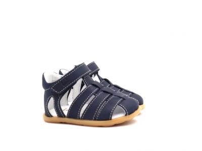 Sandale copii Lui Kids, cod 3S448, seria SPIDER, bleumarin, piele naturala