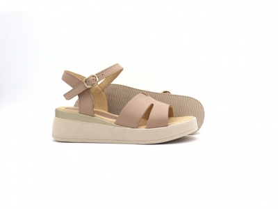 Sandale femei Lui Shoes, cod 2S697, seria ELVIS, bej, piele naturala