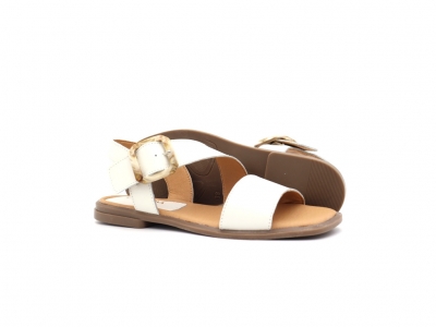 Sandale femei Lui Shoes, cod 2S698, seria ELVIS, alb, piele naturala