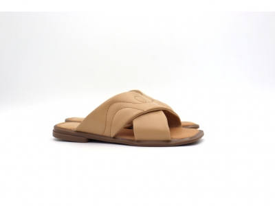 Sandale femei Lui Shoes, cod 2S699, seria ELVIS, bej, piele naturala