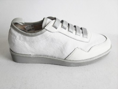Pantofi sport adulti LM, cod 4A28, seria CHICK, alb, piele naturala