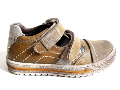Pantofi sport copii LM, cod 3A180, seria SANDY, olive, piele naturala