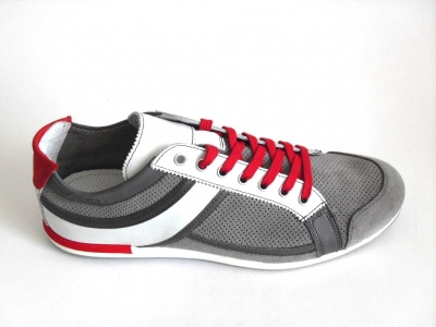 Pantofi sport barbati LM, cod 1A329, seria BORGO, gri, piele naturala